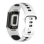 Two-color Silicone Replacement Strap Watchband, For Fitbit Charge 5