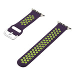 Silicone Replacement Strap Watchband For Apple Watch Series, 7 41mm / 6&SE&5&4 40mm / 3&2&1 38mm, 7 45mm / 6&SE&5&4 44mm / 3&2&1 42mm