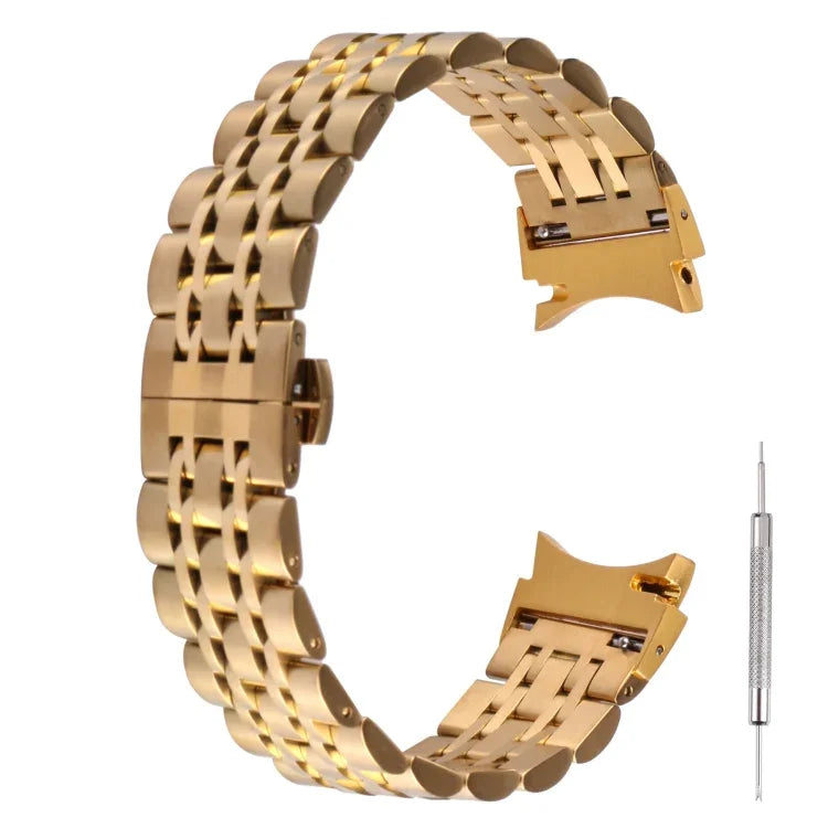 Seven-bead Stainless Steel Replacement Strap Watchband, For Samsung Galaxy Watch4 40mm/44mm