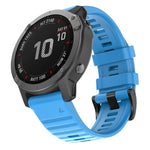 For Garmin Fenix 6X 26mm Silicone Smart Watch Replacement Strap Wristband