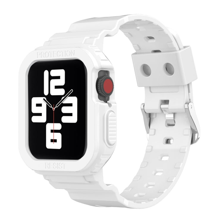 Glacier Transparent TPU Integrated Replacement Strap Watchband, For Apple Watch Series 7 41mm, For Apple Watch Series 7 45mm