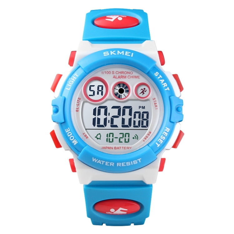 SKMEI 1451 LED Digital Stopwatch Chronograph Luminous Children Sports Electronic Watch, 1451(White Shell Blue Circle), 1451(Yellow Shell Blue Circle), 1451(Black Shell Blue Circle), 1451(Transparent Pink Blue), 1451(Transparent Purple)                 ...