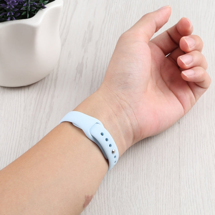 Slimming Silicone Replacement Watchband For Apple Watch Series, 7 41mm / 6&SE&5&4 40mm / 3&2&1 38mm