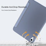 Double-sided Matte Translucent PC Tablet Leather Case with 3-folding Holder & Sleep / Wake-up Function, For iPad mini 2024 / mini 6