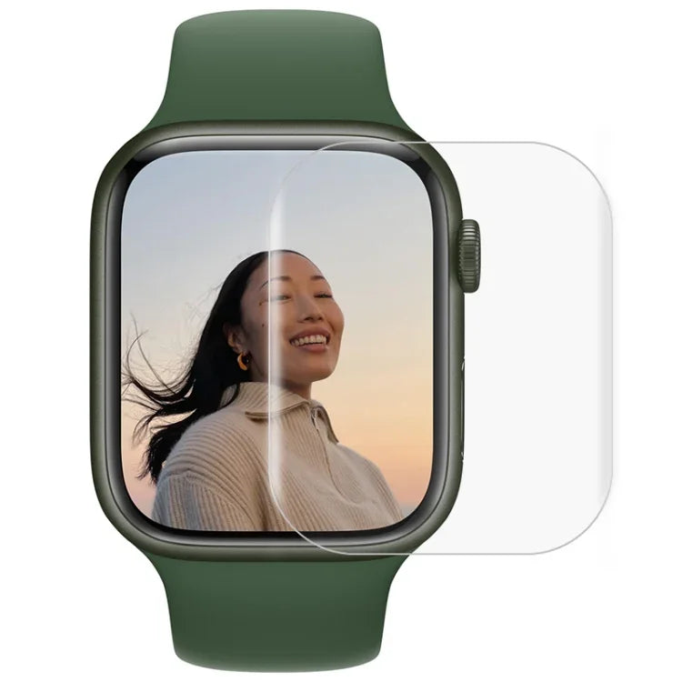 UV Liquid Curved Full Glue Full Screen Tempered Glass Film For Apple Watch Series 9 / 8 / 7 41mm, For Apple Watch Series 8 / 7 41mm, For Apple Watch Series 8 / 7 45mm