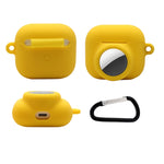 2 in 1 Shockproof Full Coverage Silicone Protective Case For AirPods 3 / AirTag 2nd Gen / AirTag 1st Gen, For AirPods 3 / AirTag