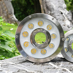 Landscape Ring LED Aluminum Alloy Underwater Fountain Light, 6W, 9W, 12W, 18W, 24W