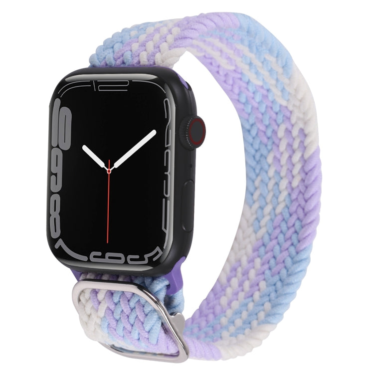 Nylon Braid Strap Watchband For Apple Watch Series, 7 41mm / 6&SE&5&4 40mm / 3&2&1 38mm