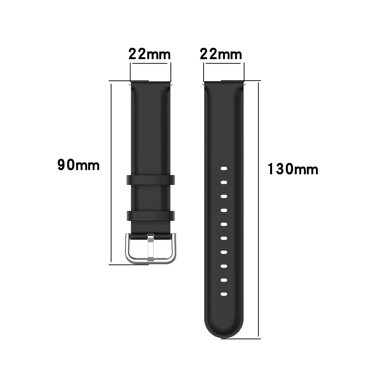 Round Tail Leather Watchband, For Huawei Watch GT 3 46mm/GT Runner, For Huawei Watch GT 3 42mm