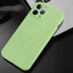 Liquid Silicone Full Coverage Magsafe Phone Case, For iPhone 11 Pro Max