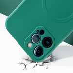 Liquid Silicone Full Coverage Magsafe Phone Case, For iPhone 11 Pro Max