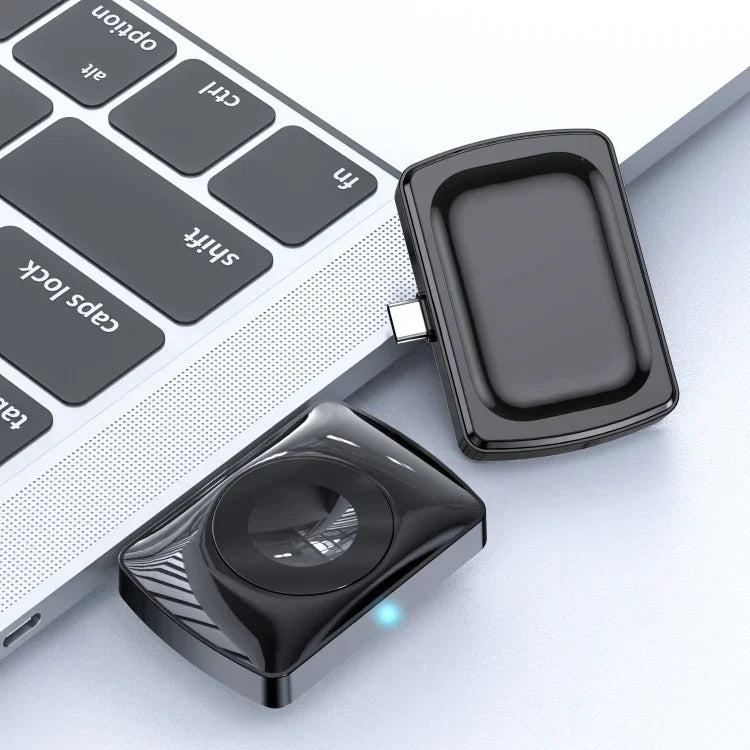 JJT-997 Type-C Interface Earphone and Watch Double-sided Wireless Charger for AirPods & iWatch
