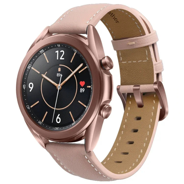Leather Strap Watchband, For Samsung Galaxy Watch4 40mm/44mm