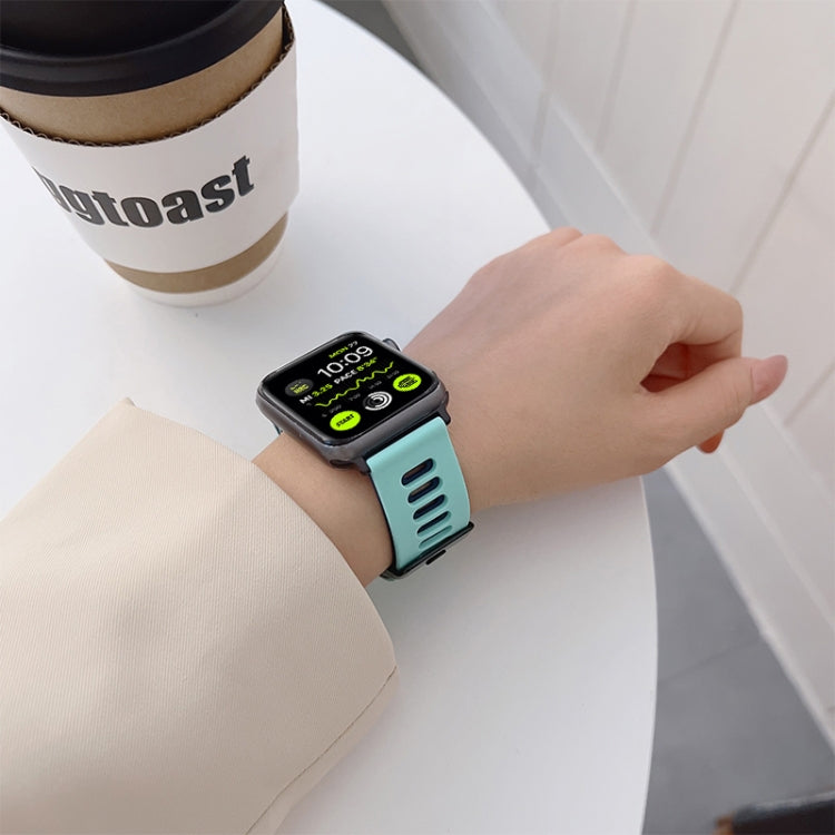 Silicone Watchband For Apple Watch Series, 7 41mm / 6&SE&5&4 40mm / 3&2&1 38mm, 7 45mm / 6&SE&5&4 44mm / 3&2&1 42mm
