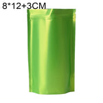 100 PCS/Set Matte Aluminum Foil Snack Stand-up Pouch, 8x12+3cm, 9x13+3cm, 10x15+3cm, 12x20+4cm