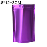 100 PCS/Set Matte Aluminum Foil Snack Stand-up Pouch, 8x12+3cm, 9x13+3cm, 10x15+3cm, 12x20+4cm