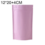 100 PCS/Set Matte Aluminum Foil Snack Stand-up Pouch, 8x12+3cm, 9x13+3cm, 10x15+3cm, 12x20+4cm