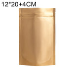 100 PCS/Set Matte Aluminum Foil Snack Stand-up Pouch, 8x12+3cm, 9x13+3cm, 10x15+3cm, 12x20+4cm