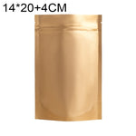 100 PCS/Set Matte Aluminum Foil Snack Stand-up Pouch, 14x20+4cm, 15x22+4cm, 16x24+4cm, 18x26+4cm