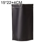 100 PCS/Set Matte Aluminum Foil Snack Stand-up Pouch, 14x20+4cm, 15x22+4cm, 16x24+4cm, 18x26+4cm