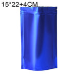 100 PCS/Set Matte Aluminum Foil Snack Stand-up Pouch, 14x20+4cm, 15x22+4cm, 16x24+4cm, 18x26+4cm