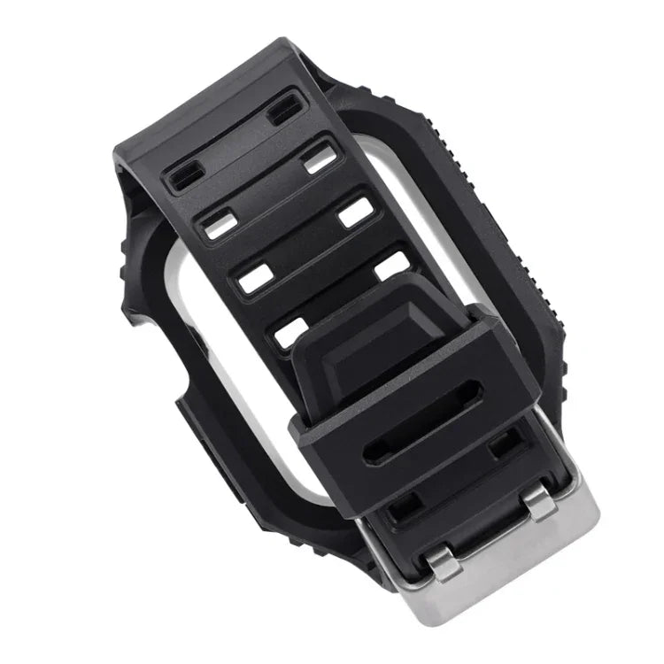 Two-color Integrated Watchband For Apple Watch Series, 7 41mm / 6&SE&5&4 40mm / 3&2&1 38mm, 7 45mm / 6&SE&5&4 44mm / 3&2&1 42mm