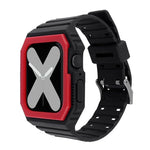 Two-color Integrated Watchband For Apple Watch Series, 7 41mm / 6&SE&5&4 40mm / 3&2&1 38mm, 7 45mm / 6&SE&5&4 44mm / 3&2&1 42mm