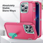 3 in 1 Rugged Holder Phone Case, For iPhone 11 Pro, For iPhone 11 Pro Max