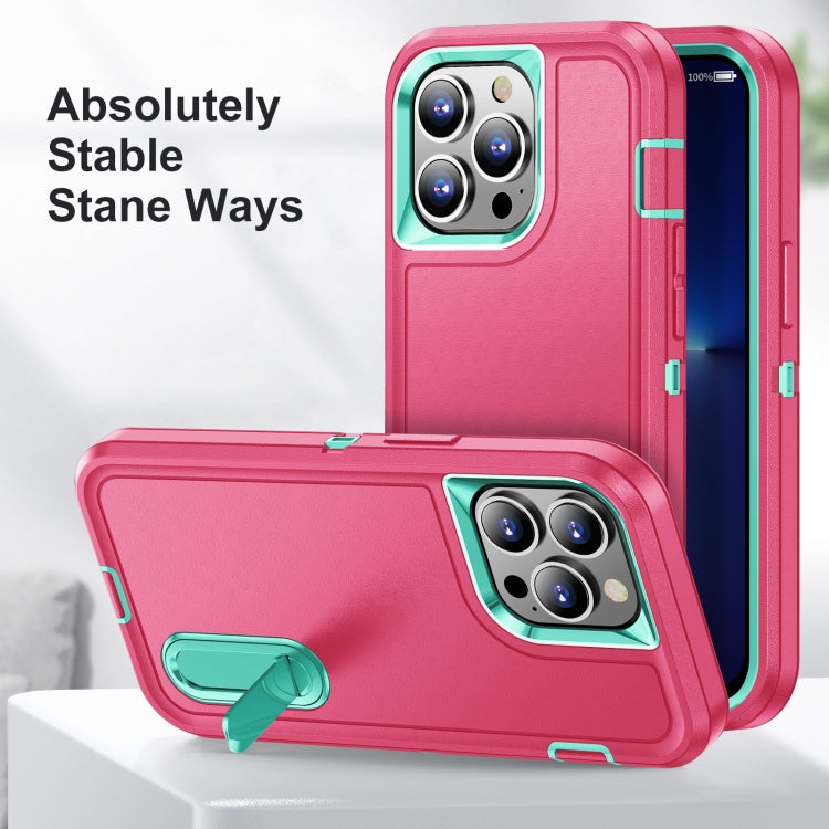 3 in 1 Rugged Holder Phone Case, For iPhone 11 Pro, For iPhone 11 Pro Max