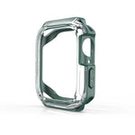 Transparent Two-color Armor Case, For Apple Watch Series 9 / 8 / 7 45mm, For Apple Watch Series 9 / 8 / 7 41mm, For Apple Watch Series 6 & SE & 5 & 4 44mm, For Apple Watch Series 6 & SE & 5 & 4 40mm