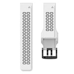 Dual Row Holes Two-color Silicone Watchband, 22mm, 26mm