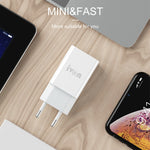 IVON AD-33 2 in 1 2.1A Single USB Port Travel Charger + 1m USB to Micro USB Data Cable Set,, EU Plug, US Plug