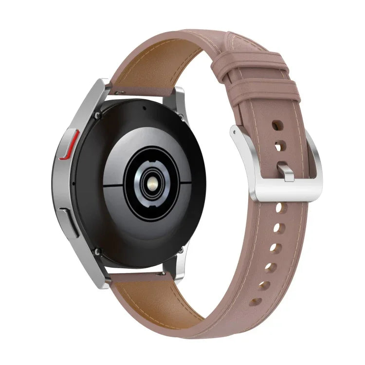 20mm Genuine Leather Watch Strap for Samsung Galaxy Watch4/Watch3 41mm/Active2/Huawei/Gaming Watch etc.