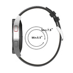 20mm Genuine Leather Watch Strap for Samsung Galaxy Watch4/Watch3 41mm/Active2/Huawei/Gaming Watch etc.