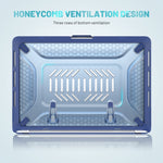 PC + TPU Honeycomb Laptop Protective Case, For MacBook Pro 13.3 inch A2338 / A2289 / A2251 (2020)