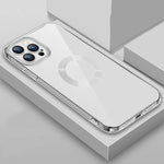 9D Electroplated Edge Len Film Clear PC + TPU Shockproof Case, For iPhone 13 Pro Max