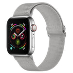 Polyester Nylon Watchband For Apple Watch Series, 7 41mm / 6&SE&5&4 40mm / 3&2&1 38mm, 7 45mm / 6&SE&5&4 44mm / 3&2&1 42mm