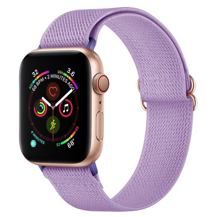 Polyester Nylon Watchband For Apple Watch Series, 7 41mm / 6&SE&5&4 40mm / 3&2&1 38mm, 7 45mm / 6&SE&5&4 44mm / 3&2&1 42mm