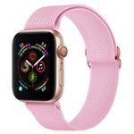 Polyester Nylon Watchband For Apple Watch Series, 7 41mm / 6&SE&5&4 40mm / 3&2&1 38mm, 7 45mm / 6&SE&5&4 44mm / 3&2&1 42mm