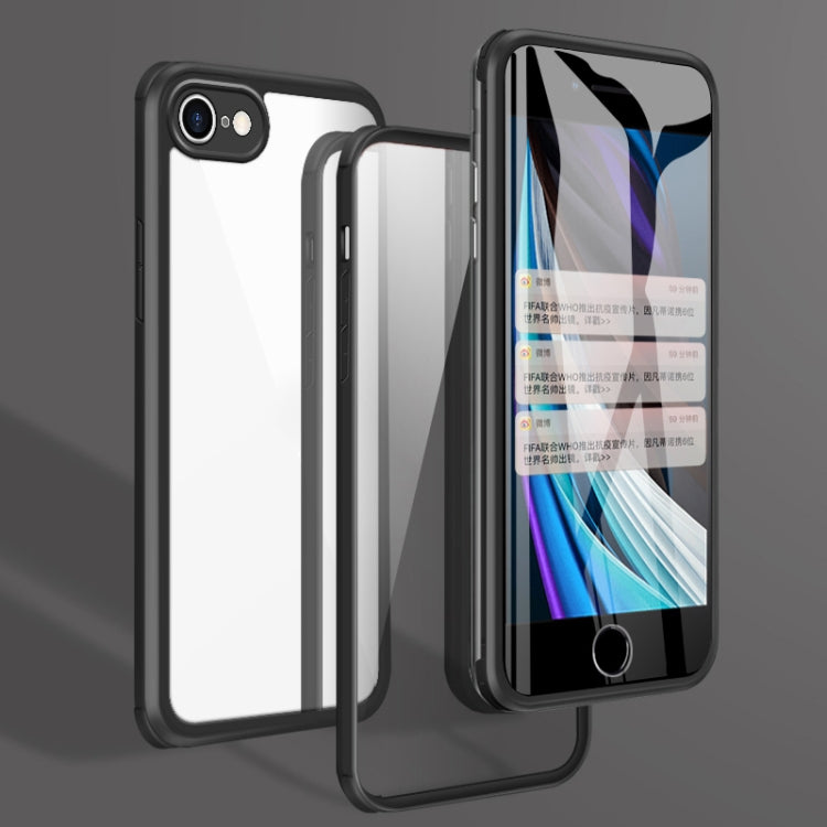 Double-sided Glass TPU Phone Case, For iPhone SE 2022 / SE 2020 / 7 / 8