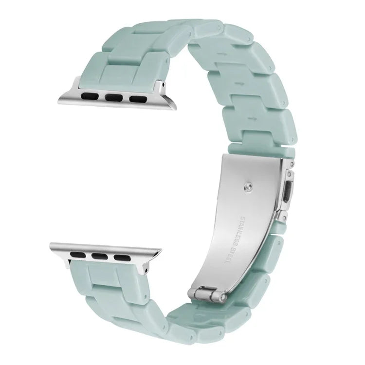 Candy Color Three-Bead Watchband For Apple Watch Series, 7 41mm / 6&SE&5&4 40mm / 3&2&1 38mm, 7 45mm / 6&SE&5&4 44mm / 3&2&1 42mm