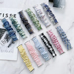 Single Loop Elasticity Cloth Grid Watchband For Apple Watch Series, 7 41mm / 6&SE&5&4 40mm / 3&2&1 38mm, 7 45mm / 6&SE&5&4 44mm / 3&2&1 42mm