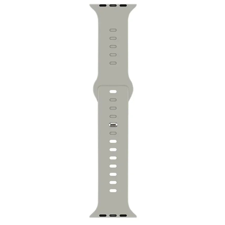 Liquid Silicone Watchband For Apple Watch Series, 7 45mm / 6&SE&5&4 44mm / 3&2&1 42mm