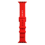 Braided Texture Silicone Watchband For Apple Watch Series, 7 41mm / 6&SE&5&4 40mm / 3&2&1 38mm, 7 45mm / 6&SE&5&4 44mm / 3&2&1 42mm