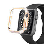 Hollowed Diamond PC Watch Case For Apple Watch Series, 3&2&1 38mm, 3&2&1 42mm