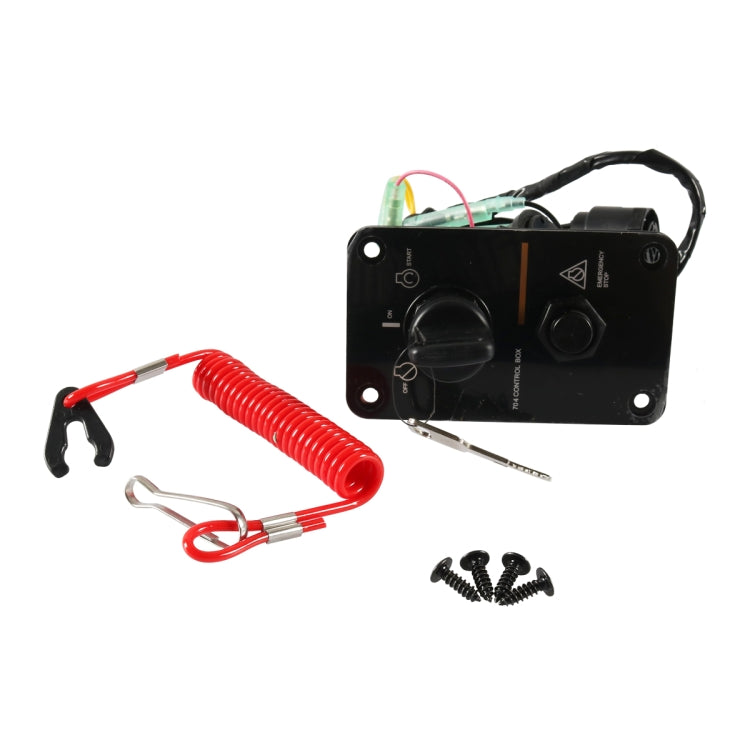 Outboard / Yacht Single Engine Key Switch Panel Kit for Yamaha 704-82570-08-00, 704-82570-08-00