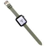 Plain Leather Watchband For Apple Watch Series, 7 41mm / 6&SE&5&4 40mm / 3&2&1 38mm, 7 45mm / 6&SE&5&4 44mm / 3&2&1 42mm