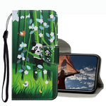 Coloured Drawing Pattern Leather Phone Case, For iPhone 13 mini, For iPhone 13, For iPhone 13 Pro