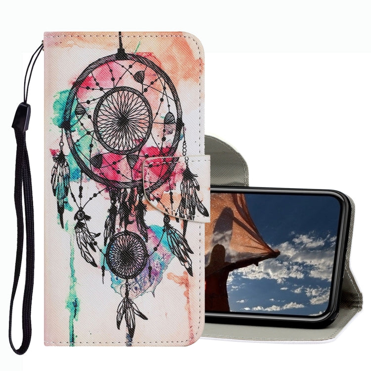 Coloured Drawing Pattern Leather Phone Case, For iPhone 13 mini, For iPhone 13, For iPhone 13 Pro
