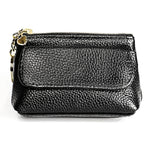 Litchi Texture Cowhide Hand Held Small Wallet for Ladies